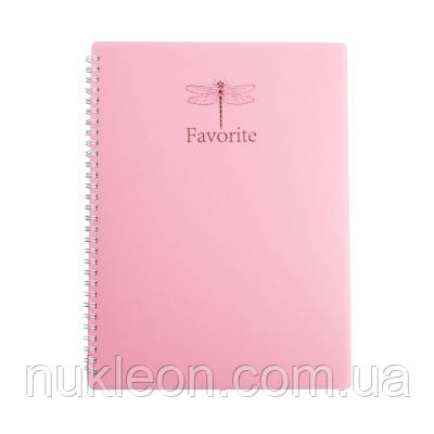 Популярний! Зошит Buromax Favourite Pastel A4 80 аркушів, клітинка пластикова обкладин (BM.24452154-10) - Краща якість тільки на
