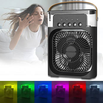 Настільний міні-вентилятор з підсвічуванням, таймером та охолодженням повітря RD-1712 600 мл