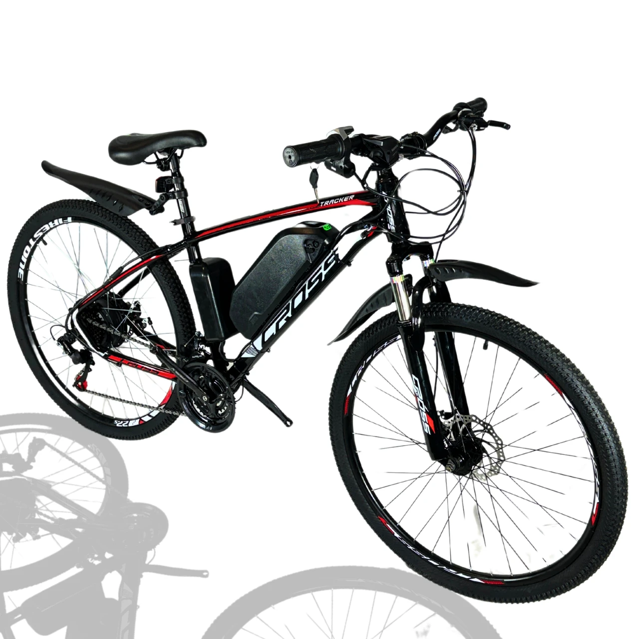 Електровелосипед E-Titan 27.5" Cross Tracker 48 В 450Вт 12 Ah/ до 40-45 км запас ходу + ручка мотоциклетного типу з індикатором