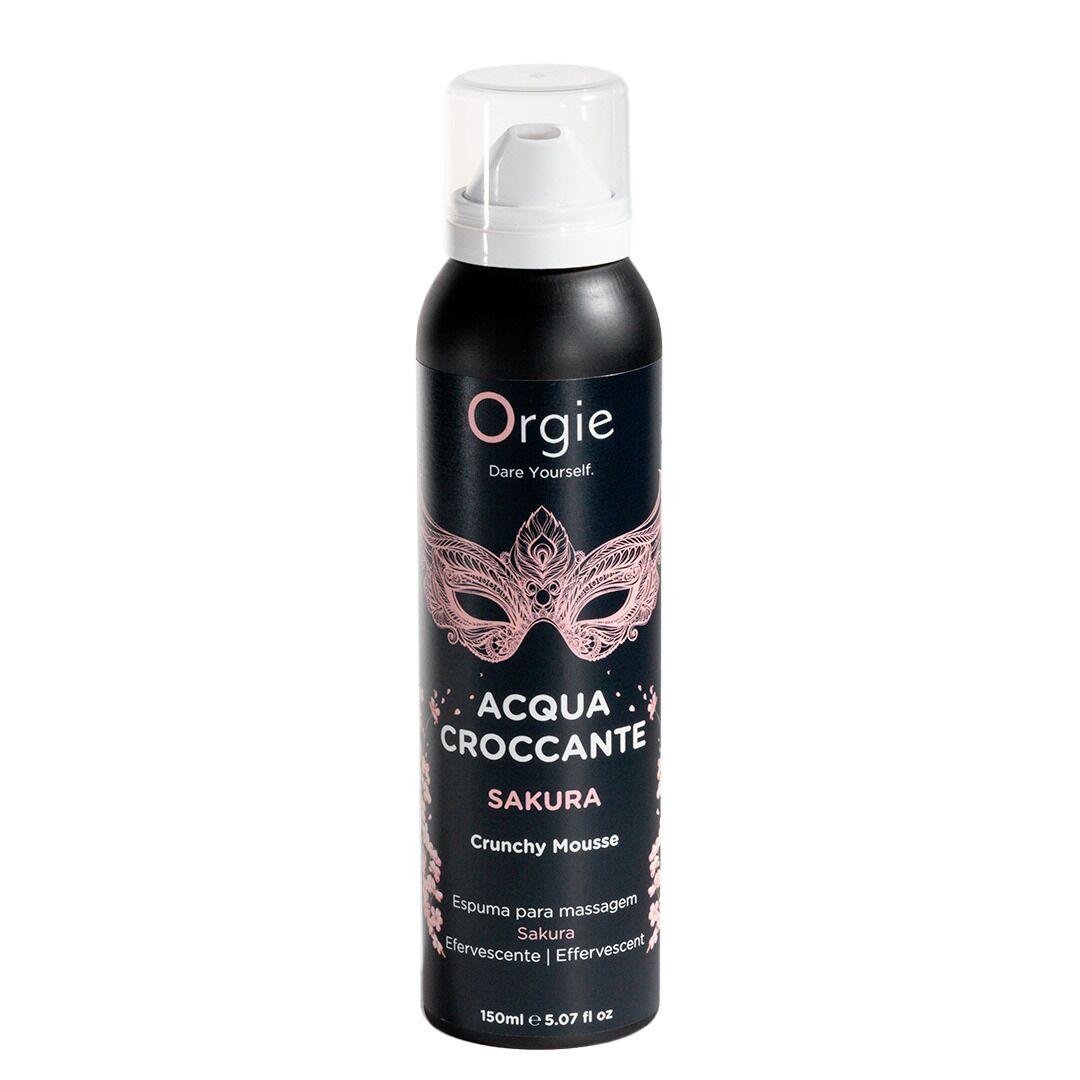 Масажна пінка Orgie — Acqua Croccante Sakura (150 мл), ефект бульбашок, що тріскаються,, фото 1