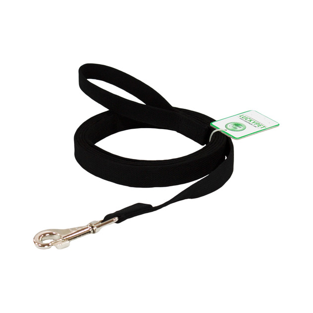 Повідець брезентовий Lucky Pet чорний шитий 2,5 /500см, фото 1