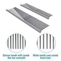Розчіска для собак та котів металева 19х3,5 см, фото 6