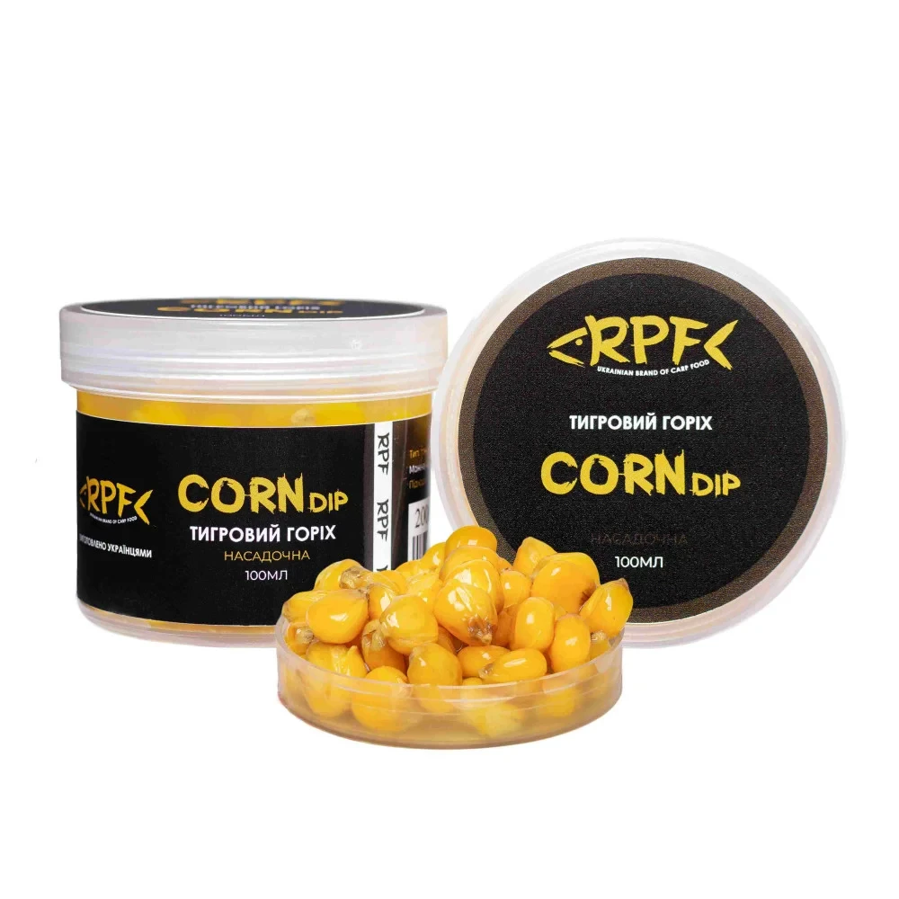 🇺🇦 CORNdip Насадочна варена кукурудза 100мл , вкус Тигровий горіх (готова) 🇺🇦