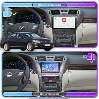 Al Штатна магнітола для Lexus LS IV Рестайлінг 2009-2012 екран 10" 4/64 QLED CarPlay 4G Wi-Fi GPS 360 Prime Android