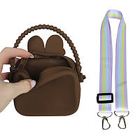 Al Дитяча сумка AG-028 Кролик через плече на одне відділення з ремінцем силіконова Brown