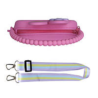 Al Дитяча сумка AG-028 Кролик через плече на одне відділення з ремінцем силіконова Pink