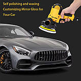 Полірувальна та шліфувальна машина "Auto Care" 500-3500 об./хв 600 Вт, 6 швидкостей. 125 мм, фото 10