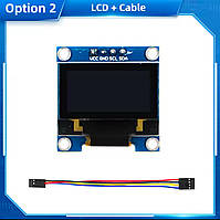 OLED дисплей 0,96 дюйма" I2C (синій) 128х64 з кабелем
