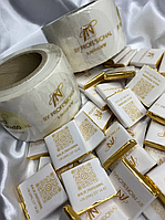 Наклейки з власним логотипом Етикетка плівка Стікери в рулоні 1000 шт