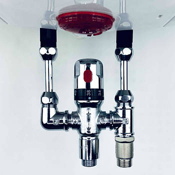 Змішувач-термостат для бойлера з запобіжним клапаном MAXI MIXER 17X хромований Boiler Series