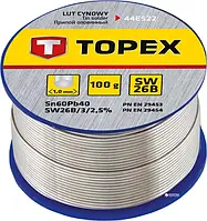 Припій TOPEX 44E522 60% олова 1 мм 100 г