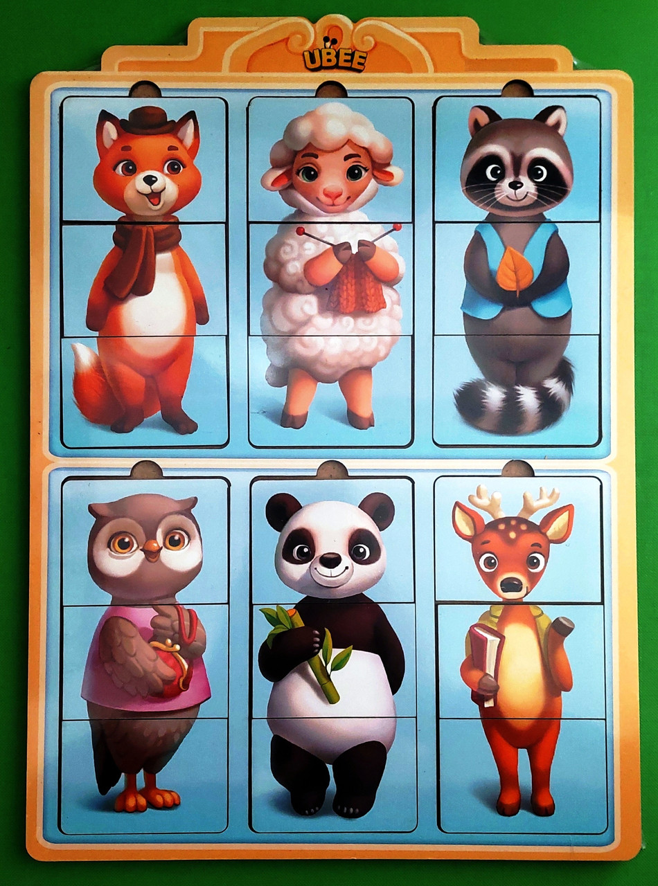 UBumblebees Дерево Пазл Дивовижні  звірятка 2 (ПСФ131)