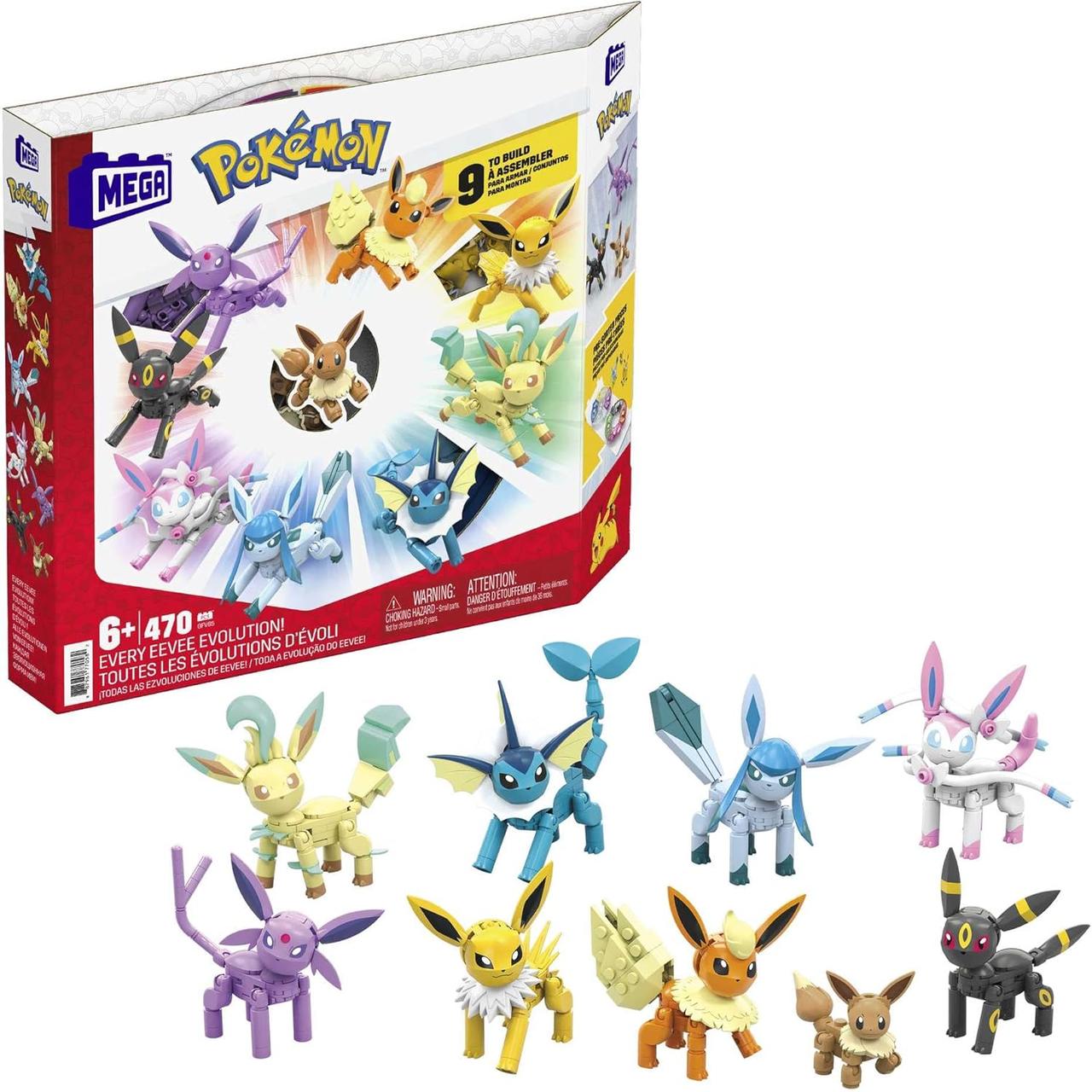 Мега Покемони Кожна Еволюція Іві Mega Construx Pokémon Every EeveeEvolution