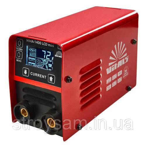 Зварювальний апарат інверторний Vitals MMA -1400 LCD mini