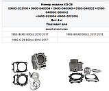 Циліндр у зборі з поршнем, кільцями, пальцем, прокладками CFMoto 0600-02310071022, фото 2