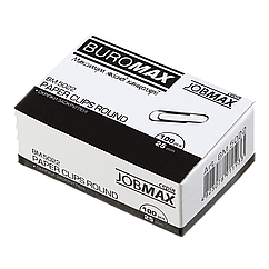 Скріпки 25мм BM.5022 100шт круглі оцинковані JOBMAX (10/500)