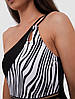 Злітний купальник зебра Sisianna 52399 чорний-білий 44 46 48 50 52 розмір, фото 8