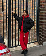 Куртка бомбер з коміром та кишенями жіночий: 42-44, 46-48, чорний, сірий, білий