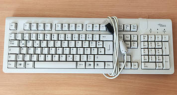 Фірмова клавіатура б/у Fujitsu-Siemens Keyboard S26381-K361-L120 White USB