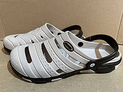 Чоловічі крокси Світло-сірого кольору  "Форсаж " Розмір   41/42,42/43,43/44,44/45.