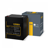 Акумулятор свинцево-кислотний Videx 6FM4.5 12V/4.5Ah color box 1