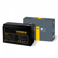 Акумулятор свинцево-кислотний Videx 6FM7.2 12V/7.2Ah color box 1
