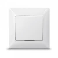 Вимикач одноклавішний білий TITANUM STANDARD