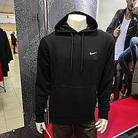 Толстовка чоловіча двонитка капюшон кишеня XL чорна