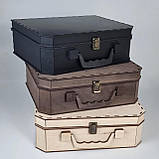 Чоловіча подарункова валізка для набирання подарунків, скринька без наповнення, фото 3