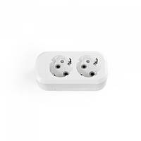 Колодка подовжувача із заземленням 2 гнізда біла TITANUM STANDARD