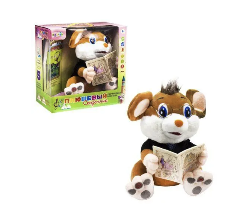 Інтерактивна іграшка Мишеня Плюшевий казкар Metr+ CL 1484 В російська мова