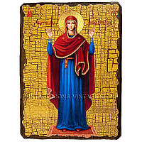 Икона Нерушимая стена Пресвятой Богородицы ,икона на дереве 130х170 мм