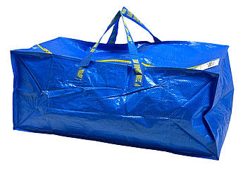 Сумка IKEA FRAKTA (ІКЕА ФРАКТА). Місткість - 76 літр. Навантаження - 25 кг. 90149148. Синя