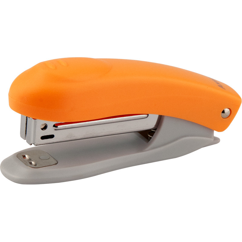 Степлер №10 Axent №4813-12-А Welle пластик (12арк) помаранчевий (12), фото 1