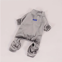 Костюм плюшевий для собак розмір L, сірий