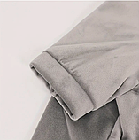 Костюм плюшевий для собак розмір L, сірий, фото 5