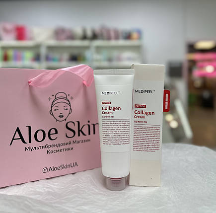 Бар'єрний крем з колагеном та пептидами Medi Peel Red Lacto Peptide Collagen Barrier Cream 80 мл, фото 2