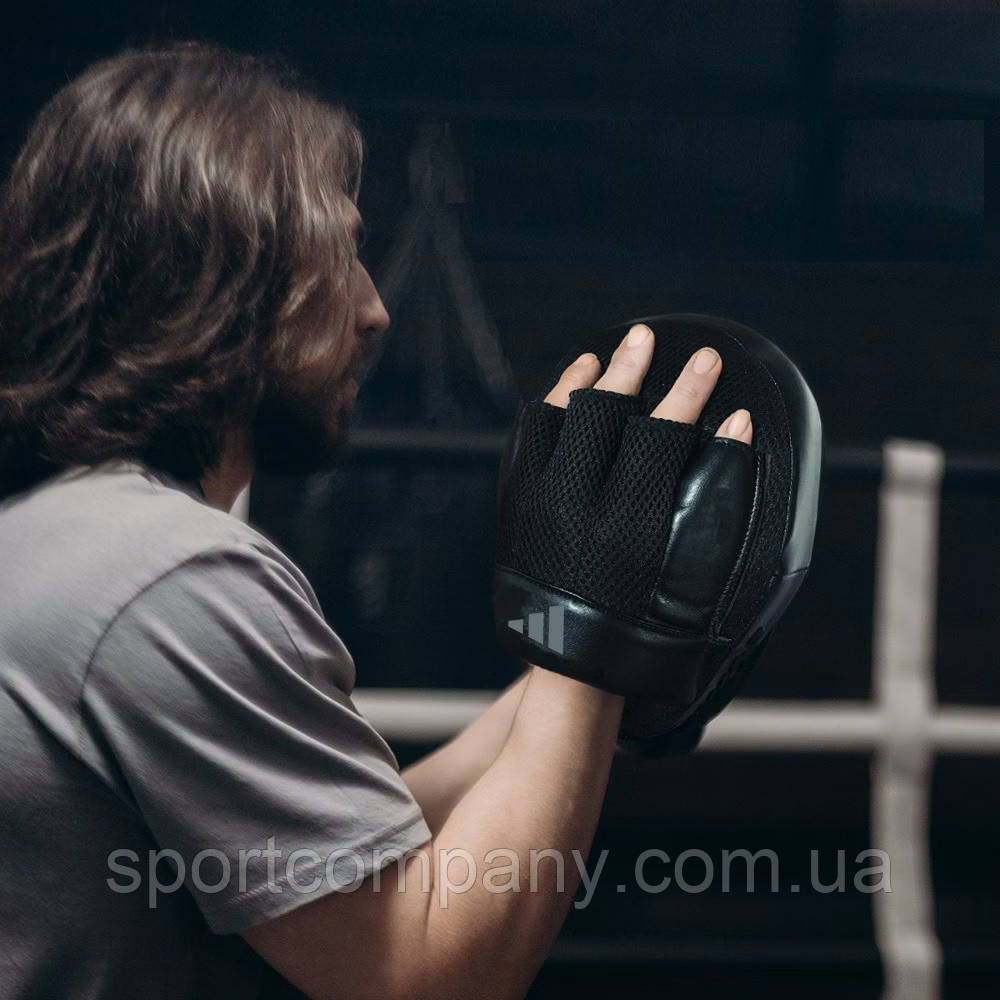 Лапи рукавички швидкісні боксерські Adidas для боксу та єдиноборств гнуті професійні