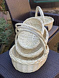 Набір плетених корзин з 3-шт ОПТ. Арт:30137, фото 8