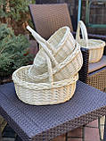 Набір плетених корзин з 3-шт ОПТ. Арт:30137, фото 2