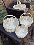 Набір плетених корзин з 3-шт ОПТ. Арт:30137, фото 4