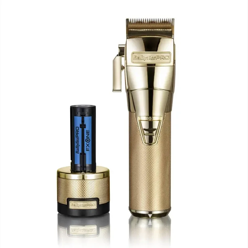 Машинка для стрижки акумуляторна BaByliss PRO FxOne All-Metal Gold Clipper FX899GE, фото 1