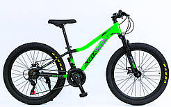 Велосипед спортивний Corso Gravity 24" GR-24558 (1) рама 12" алюмінієвий, Shimano 21S, зібраний на 75%