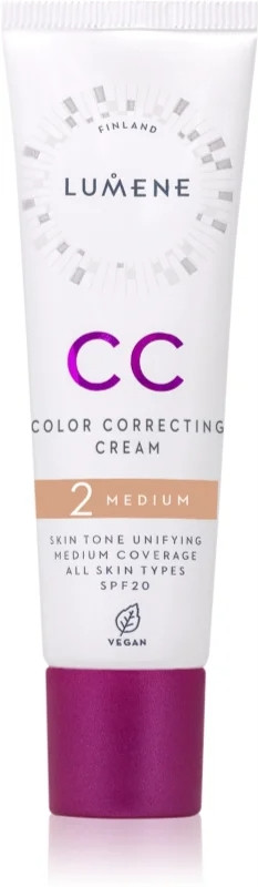 Тональний крем LUMENE CC CREAM SPF 20 - 2 Medium (30 ml), фото 1