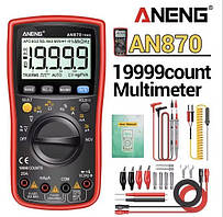 Мультиметр ANENG AN870 Pro (19999 звітів, сквабність, DC/AC 20А, DC/AC 1000V, 200 MΩ, 10MHz) із True RMS і NCV