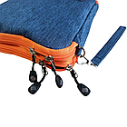 Органайзер для кабелів та аксесуарів Navy Orange. Сумка-кейс для документів та девайсів, фото 6