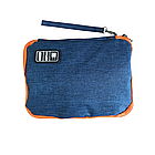 Органайзер для кабелів та аксесуарів Navy Orange. Сумка-кейс для документів та девайсів, фото 7