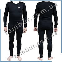 Термобілизна чоловіча Tramp Warm Soft комплект (футболка+штани) чорний UTRUM-019-black, UTRUM-019-black-S/M