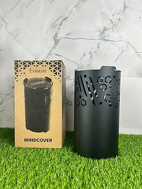 Захисний ковпак для кальяну Embery Windcover Black – захист від вітру та стабільне тепло, фото 1