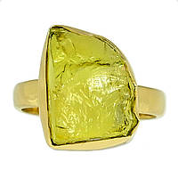 Цитрин лимонний самородок срібна каблучка, 2507КЦ